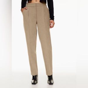 Aritzia “Wilfred” IBIZA PANT - DARK CHOCOLATE BROWN